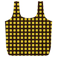 Yellow Pattern Green Full Print Recycle Bag (xl)