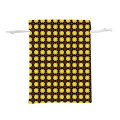 Yellow Pattern Green Lightweight Drawstring Pouch (s)