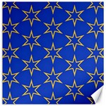 Star Pattern Blue Gold Canvas 20  x 20  19 x19.27  Canvas - 1