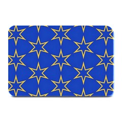 Star Pattern Blue Gold Plate Mats