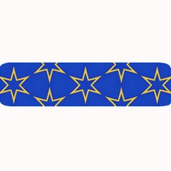 Star Pattern Blue Gold Large Bar Mats by Dutashop