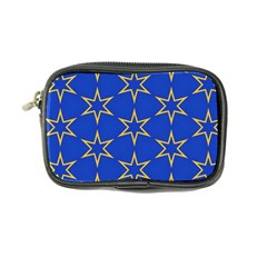 Star Pattern Blue Gold Coin Purse