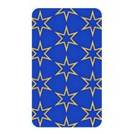 Star Pattern Blue Gold Memory Card Reader (Rectangular) Front