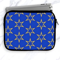 Star Pattern Blue Gold Apple Ipad 2/3/4 Zipper Cases by Dutashop