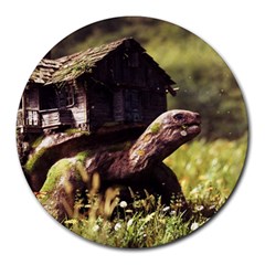 Turtle House Mobile Home From Fonebook Round Mousepads by 2853937