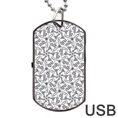 City Dog Tag Usb Flash (one Side)