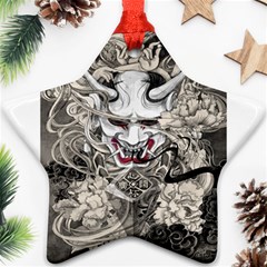 Samurai Oni Mask Ornament (star) by Saga96