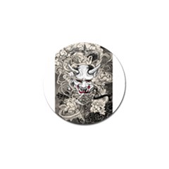 Samurai Oni Mask Golf Ball Marker (10 Pack)