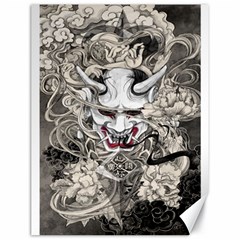 Samurai Oni Mask Canvas 18  X 24  by Saga96