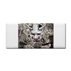 Samurai Oni Mask Hand Towel by Saga96