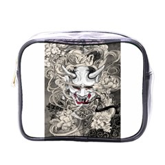 Samurai Oni Mask Mini Toiletries Bag (one Side)