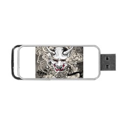 Samurai Oni Mask Portable Usb Flash (one Side) by Saga96