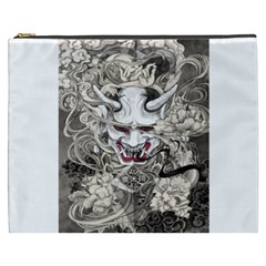 Samurai Oni Mask Cosmetic Bag (xxxl) by Saga96