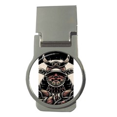 Samurai Oni Mask Money Clips (round)  by Saga96