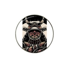 Samurai Oni Mask Hat Clip Ball Marker by Saga96