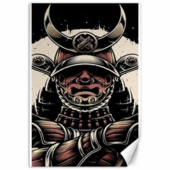 Samurai Oni Mask Canvas 12  X 18  by Saga96