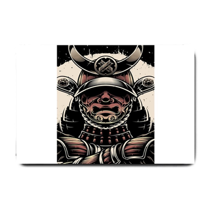 Samurai Oni Mask Small Doormat 