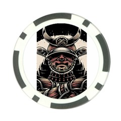 Samurai Oni Mask Poker Chip Card Guard by Saga96