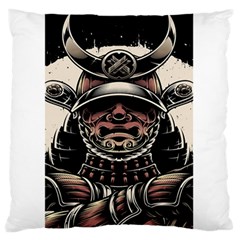 Samurai Oni Mask Large Flano Cushion Case (one Side) by Saga96