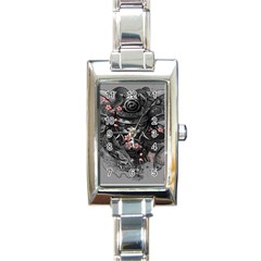 Samurai Oni Mask Rectangle Italian Charm Watch by Saga96