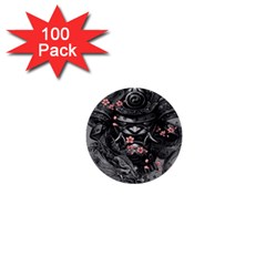 Samurai Oni Mask 1  Mini Buttons (100 Pack)  by Saga96