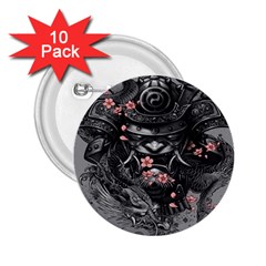 Samurai Oni Mask 2 25  Buttons (10 Pack)  by Saga96