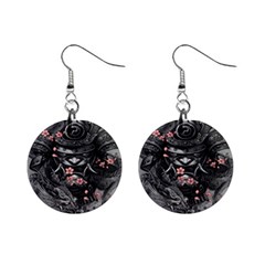 Samurai Oni Mask Mini Button Earrings by Saga96