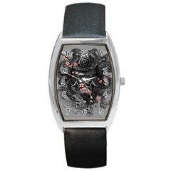 Samurai Oni Mask Barrel Style Metal Watch by Saga96