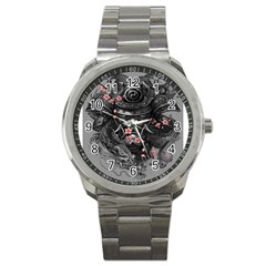 Samurai Oni Mask Sport Metal Watch by Saga96