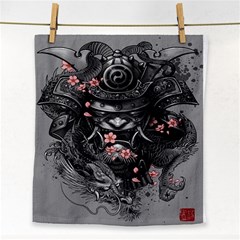 Samurai Oni Mask Face Towel by Saga96