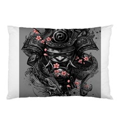 Samurai Oni Mask Pillow Case by Saga96