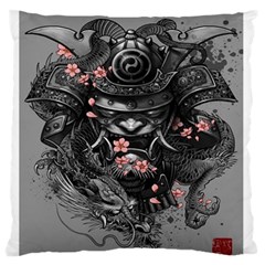 Samurai Oni Mask Standard Flano Cushion Case (one Side) by Saga96