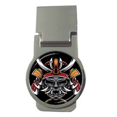 Samurai Oni Mask Money Clips (round) 