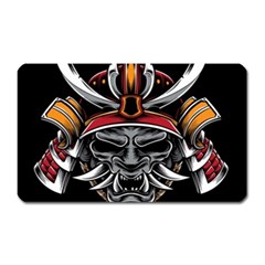 Samurai Oni Mask Magnet (rectangular) by Saga96