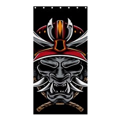 Samurai Oni Mask Shower Curtain 36  X 72  (stall) 