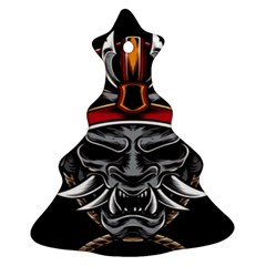 Samurai Oni Mask Ornament (christmas Tree)  by Saga96