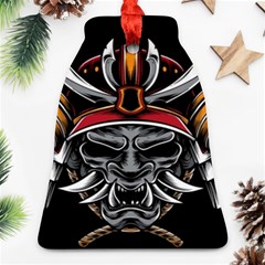 Samurai Oni Mask Bell Ornament (two Sides) by Saga96