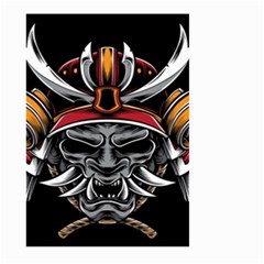 Samurai Oni Mask Large Garden Flag (two Sides) by Saga96