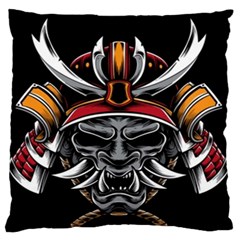 Samurai Oni Mask Standard Flano Cushion Case (one Side) by Saga96