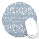 Fantasy flowers Round Mousepads Front