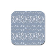 Fantasy Flowers Rubber Square Coaster (4 Pack)  by Eskimos