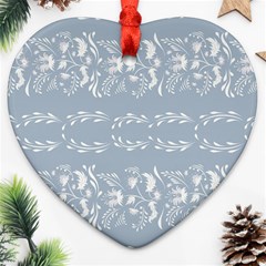 Fantasy Flowers Heart Ornament (two Sides) by Eskimos