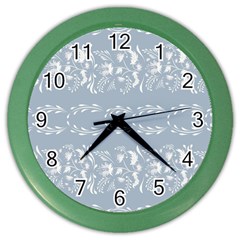 Fantasy Flowers Color Wall Clock by Eskimos