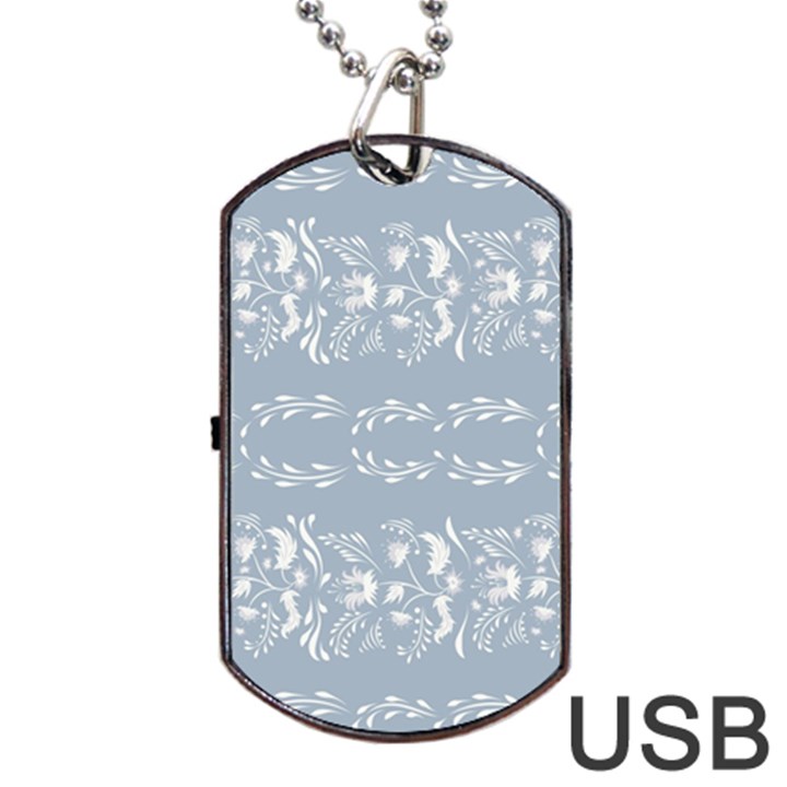 Fantasy flowers Dog Tag USB Flash (Two Sides)