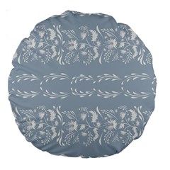 Fantasy Flowers Large 18  Premium Round Cushions by Eskimos