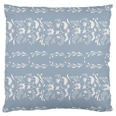 Fantasy Flowers Large Flano Cushion Case (one Side) by Eskimos