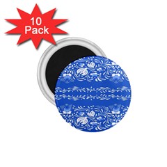 Blue flowers 1.75  Magnets (10 pack) 