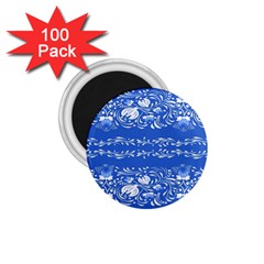 Blue Flowers 1 75  Magnets (100 Pack)  by Eskimos