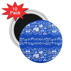 Blue flowers 2.25  Magnets (10 pack) 