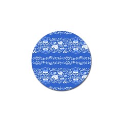 Blue flowers Golf Ball Marker